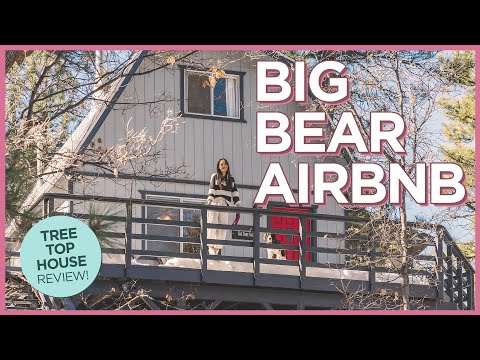 加利福尼亞州大低迷的市場神奇的愛狗的樹頂屋Airbnb (Fantastic Dog-Friendly Tree Top House Airbnb in Big Bear, California)