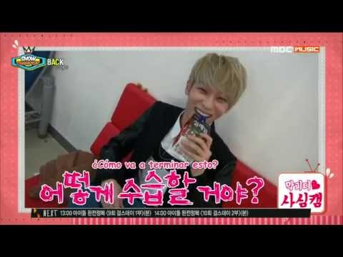 【SUB ESP】140920 Teen Top - Show Champion Backstage #2 Show-Off Camera