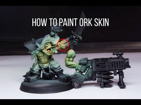 How to Paint Ork Skin Fast - Airbrush Tutorial