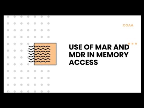 USE OF MAR AND MDR IN MEMORY BY J12