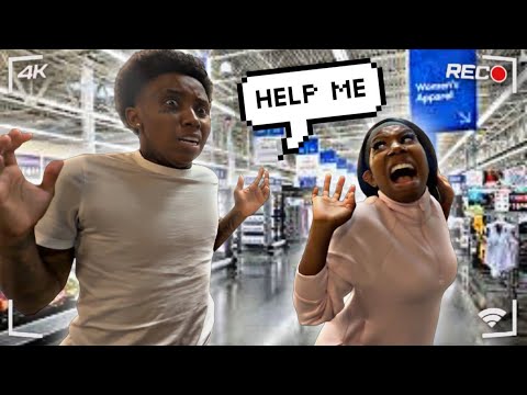 YELLING “ HELP ME “ EXTRA LOUD IN THE STORE PRANK ON GIRLFRIEND 😱 * HILARIOUS *