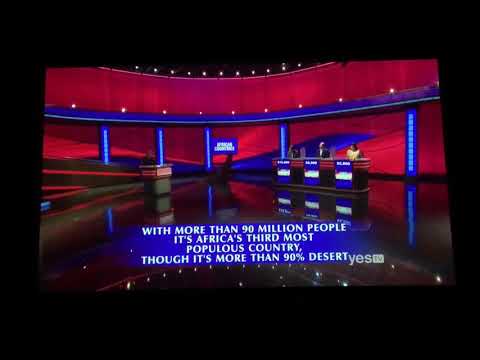 Final Jeopardy RE-RUN, “African Countries” 🌎 - Gilbert Collins Day 3 (1/12/18)