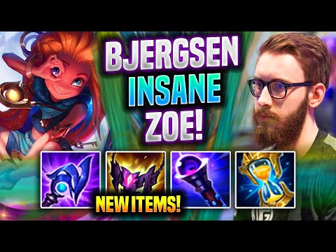 BJERGSEN INSANE ZOE WITH NEW ITEMS! - TL Bjergsen Plays Zoe MID vs Galio! | Preseason 2022