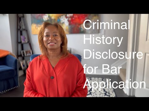 Florida Bar Application and Criminal History