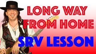 How to Play Long Way From Home | Stevie Ray Vaughan Blues Guitar Lesson + History