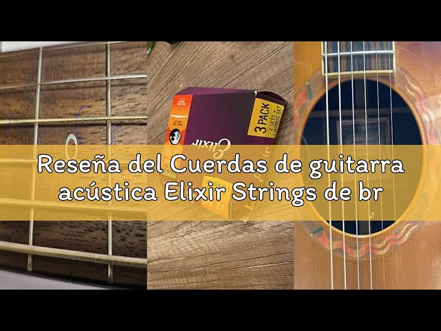 Vídeo relacionado con Cuerdas de guitarra acústica Elixir Strings de bronce en proporción 80/20 con recubrimiento POLYWEB, calibre ligero (.012-.053)