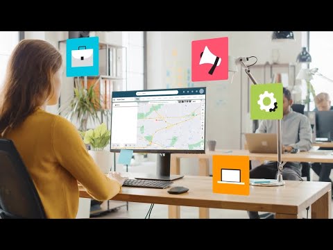 This video is an animated product demonstration showcasing the features of Geopointe, a geo-mapping application for Salesforce.