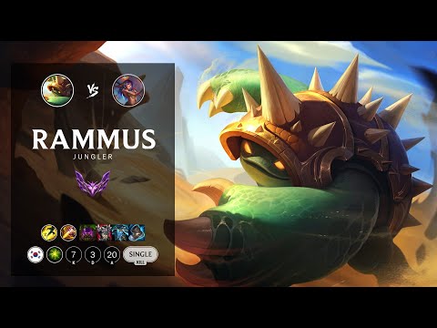 Rammus Jungle vs Lillia - KR Master Patch 12.11