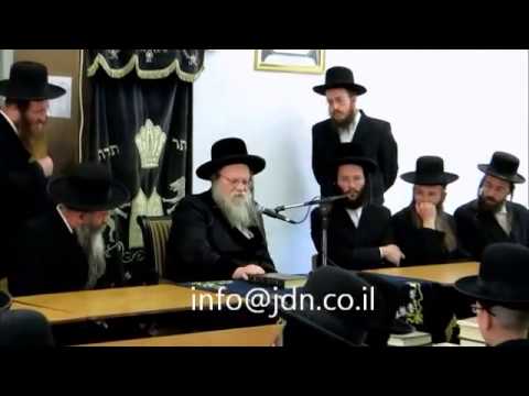 Modzitz Rebbe Addressing His Yeshiva - Elul 5773