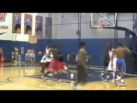 Late-night basketball in the Finch Center