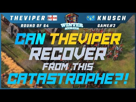 TheViper vs Knuschebar - $2,000 Winter Series - Ro64 (Game 2) - Age of Empires 4