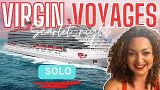 Curacao and Scarlet Night Virgin Voyages Resilient Lady Solo Cruise Vlog!!