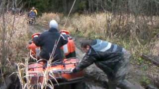 preview picture of video 'ATV crossing river near Moscow Russia'