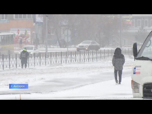 На Приангарье обрушился снегопад