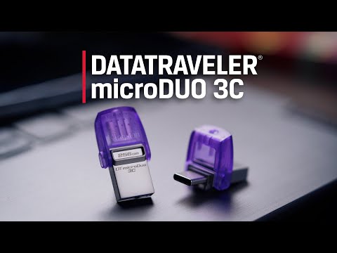 USB laikmena Kingston DataTraveler microDuo 3C, 64 GB, USB Type-A / USB Type-C video
