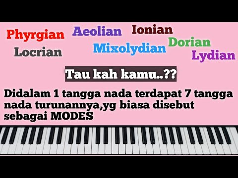 7 Modes (7 tangga nada yang dihasilkan dari sebuah tangga nada major)