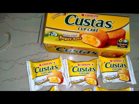 Lots of cakes| Orion custas cup cake cream filled super soft with 6 individual packs| Very soft cake