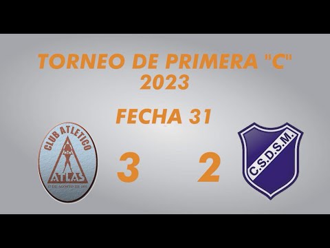 Primera "C" Campeonato 2023 - Atlas 3 San Martín de Burzaco 2 - Resumen