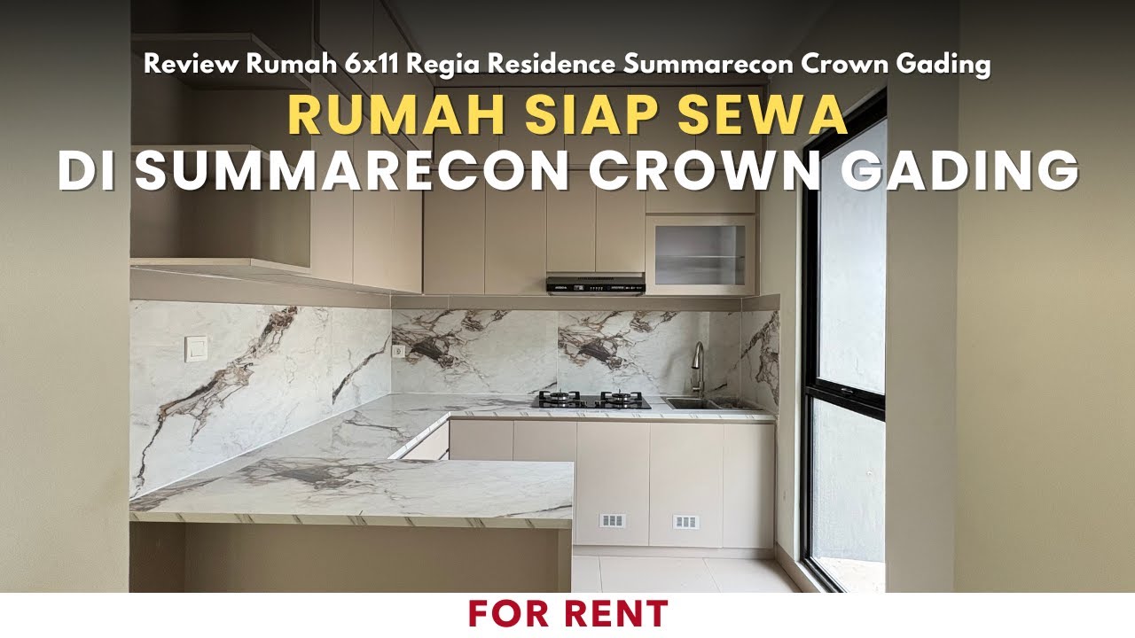 For Rent: House in Summarecon Crown Gading with Kitchen Set and AC