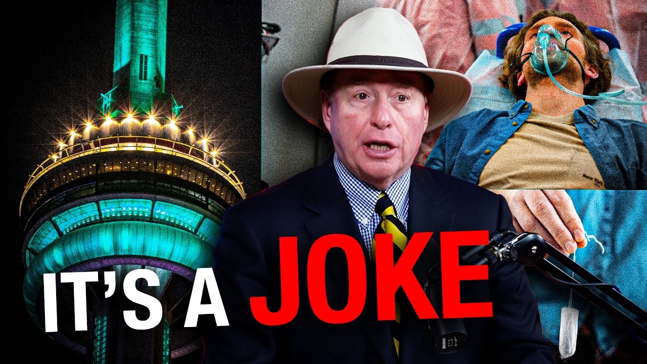 Toronto’s CN Tower in the colour teal. You’ll never believe why…