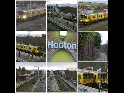 Half an Hour at (166) - Hooton Station 29.12.2015 - Wirral Chester - Merseyrail Class 507 508