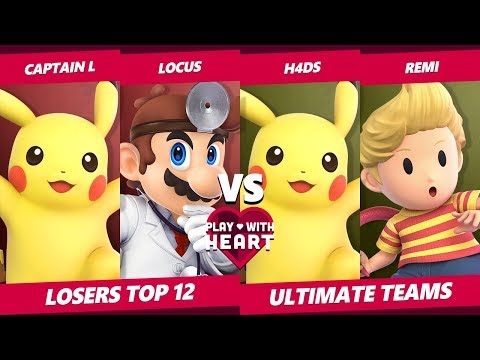 Play With Heart SSBU - Captain L & Locus Vs. H4DS & Remi - Smash Ultimate Tournament Losers Top 12