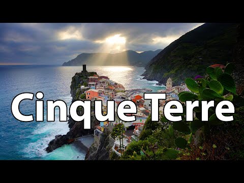 Flying over CINQUE TERRE, Italy