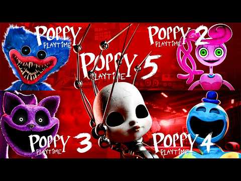 Poppy Playtime Chapter 1, 2, 3, 4, 5 | Full Game Walkthrough | No Commentary