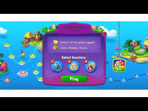 Fishdom, level 15 super hard swift escapade