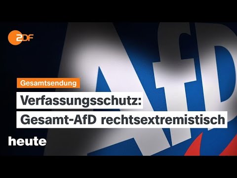 heute 19:00 Uhr vom 02.05.2025 AfD rechtsextrem, Gaza, Radikalisierung auf TikTok
