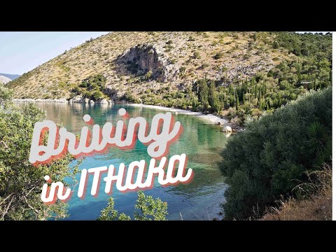 Driving in Ithaka island Greece -  Aetos- Vathy - Skinos- Vathy- Filiatro