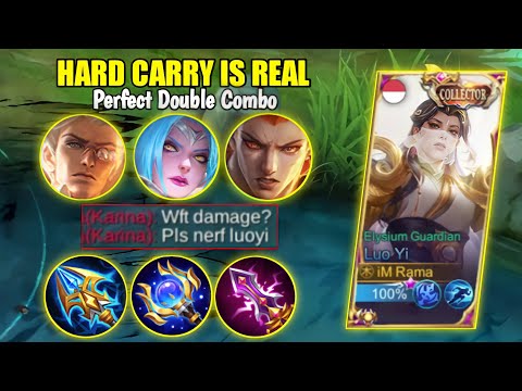 God Double Passive!! Luo Yi Hard Carry Broken Damage | Luo Yi Top 1 Global 2022 - Mobile Legends