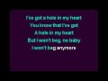 Rick Springfield - Hole In My Heart Karaoke