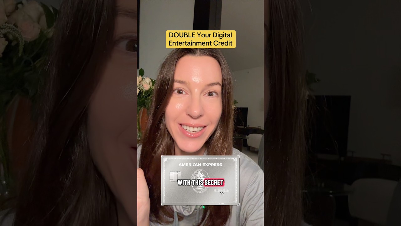 DOUBLE your Platinum Amex Digital Entertainment Credit for FREE 🤩 #americanexpress #amexplatinum