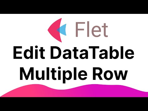 Flet Tutorial Edit Datatable Multiple Row