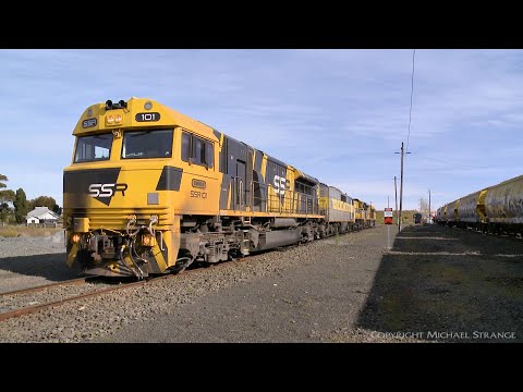 5KS2 SSR Grain Train Refuels:  SSR101, GM27, 4917 & SSR102 (24/7/2020) - PoathTV Australian Railways