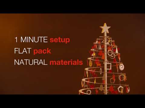 Wooden Christmas tree Spira Slim 190cm
