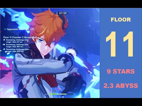 2.3 New Spiral Abyss Floor 11 9 STARS! | Genshin Impact