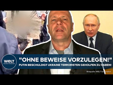 Video Thumbnail: ANSCHLAG AUF KONZERTHAUS: "Alle Täter sind verhaftet!" Putin wirft Ukraine Terror-Unterstützung vor!