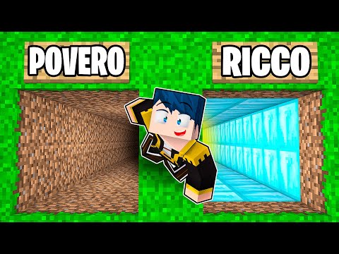 BUCO POVERO DA 1€ VS BUCO RICCO DA 1.000.000€! - MINECRAFT