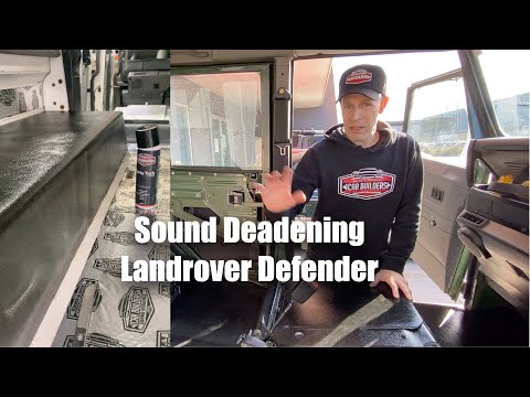 Sound Deadening Insulation in a Landrover Defender