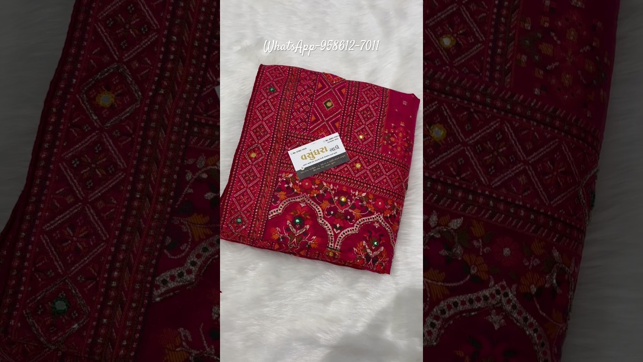 A very beautiful pure pasmina silk saree #vasundhara #bandhani #saree #fashion #silksaree #cotton