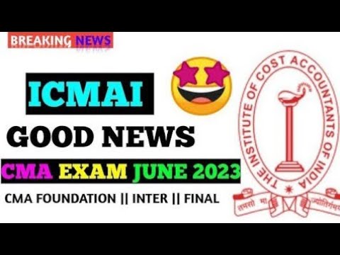 ICMAI New Syllabus Mock Test paper Release || CMA Exam June 2023