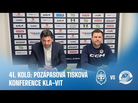 OHLASY TRENÉRŮ | 41. kolo TELH - Rytíři Kladno- HC VÍTKOVICE RIDERA 