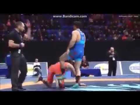 Güləşçimiz Erməni Rəqibini 20 Saniyəyə yerə sərdi 2018