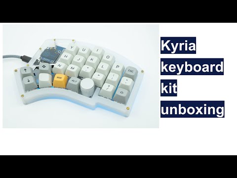 Kyria keyboard kit from splitkb unboxing