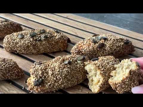 Protein- Stangen, nur 4 Zutaten, ohne Ei, ohne Germ ‼️In 30 min zarte Topfenstangen ❗️Nussine_backt