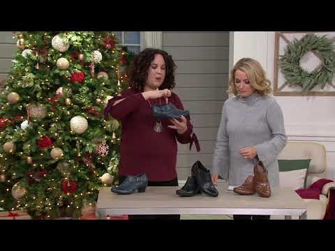 Earth Leather Side Buckle Shooties - Dawn on QVC
