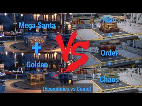 World Of Warships Lunar Containers 2026 VS Santa Mega Gift Containers