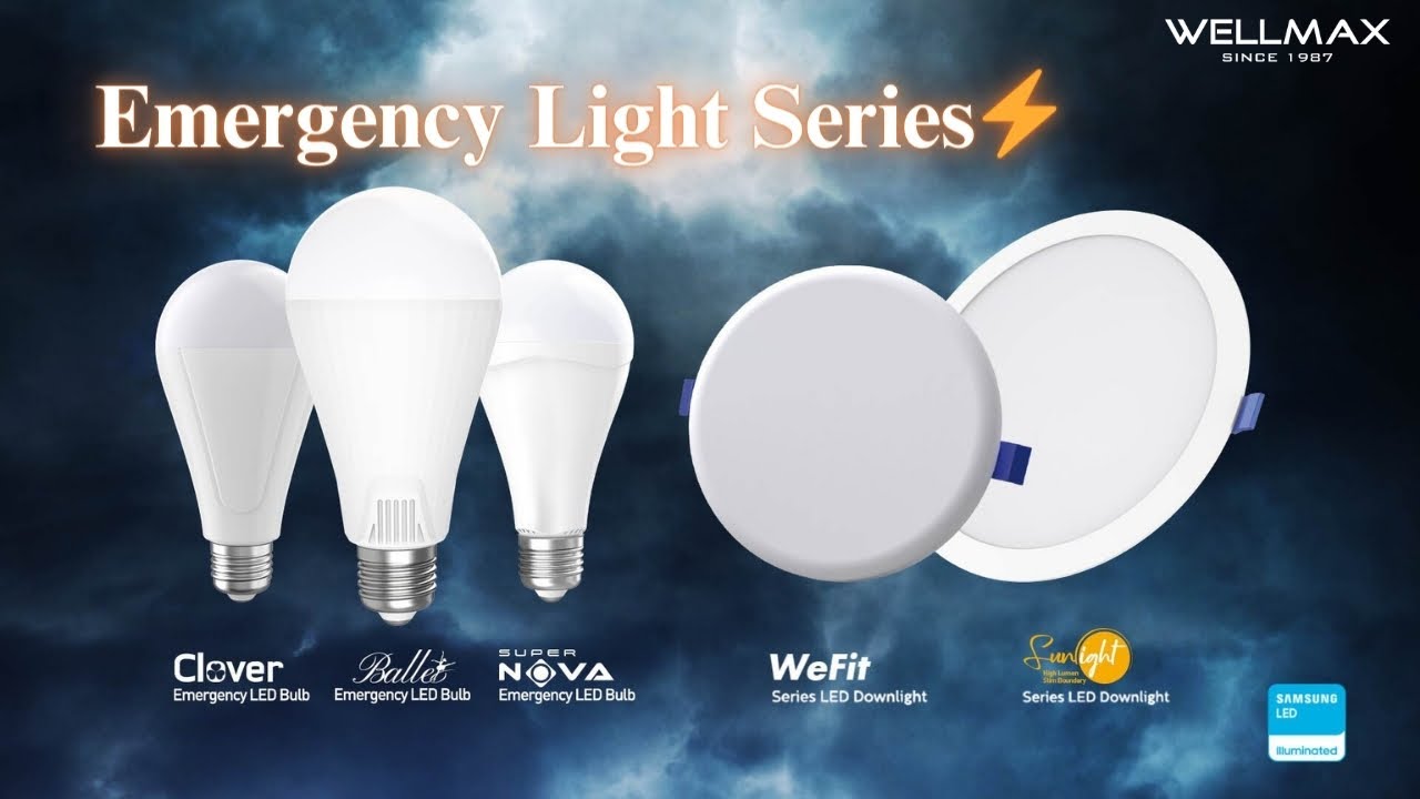 Introducing WELLMAX Emergency Light Series⚡